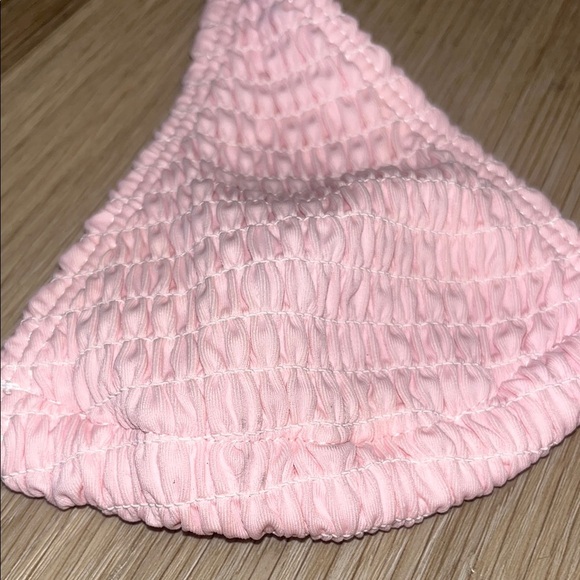 SHEIN Light Pink Ruched Bikini Top Small - Picture 4 of 6